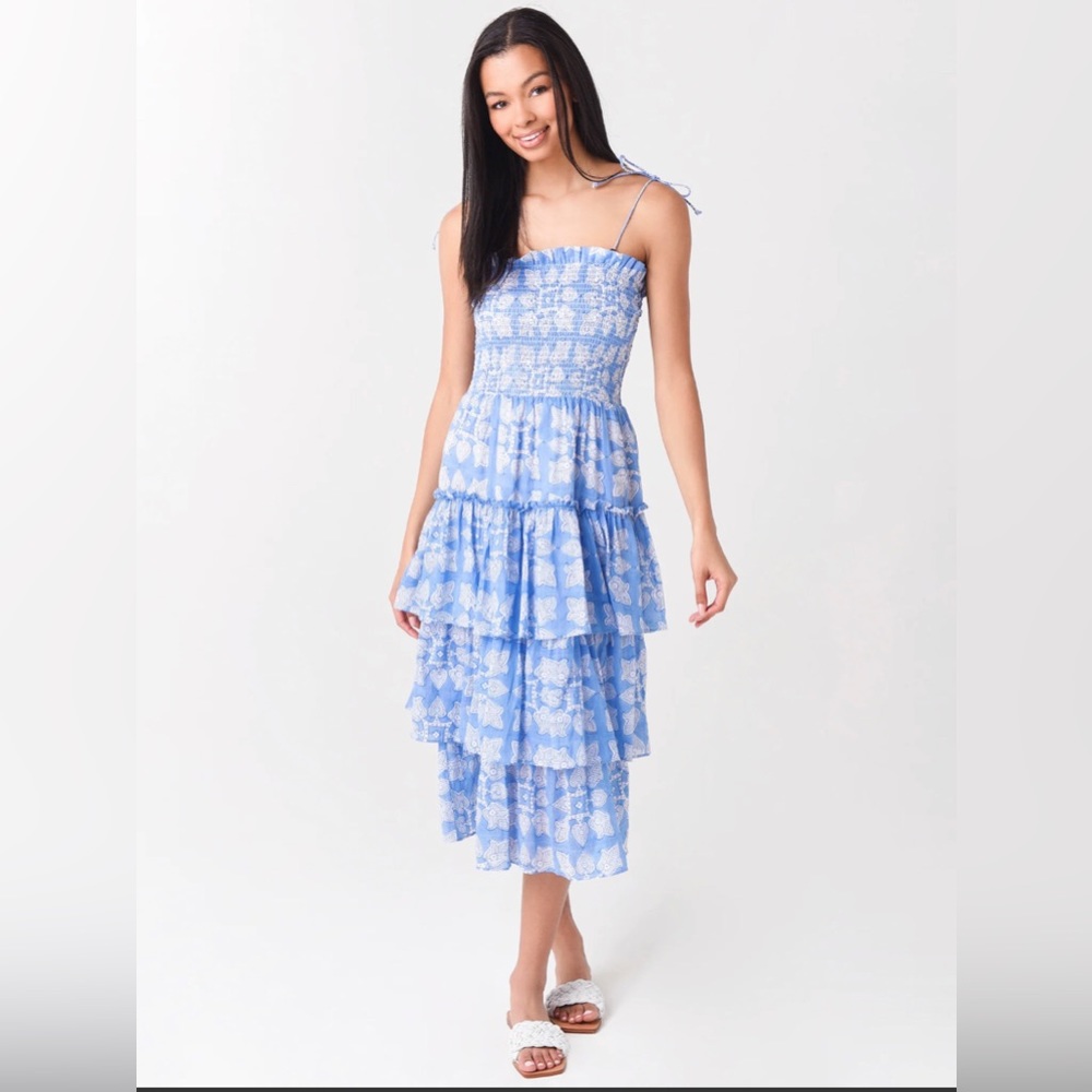Oliphant tie strap midi dress xs